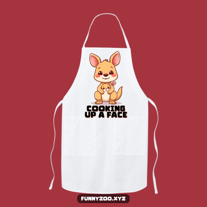 Funny Kangaroo Joey Apron: Cook with Family Fun!