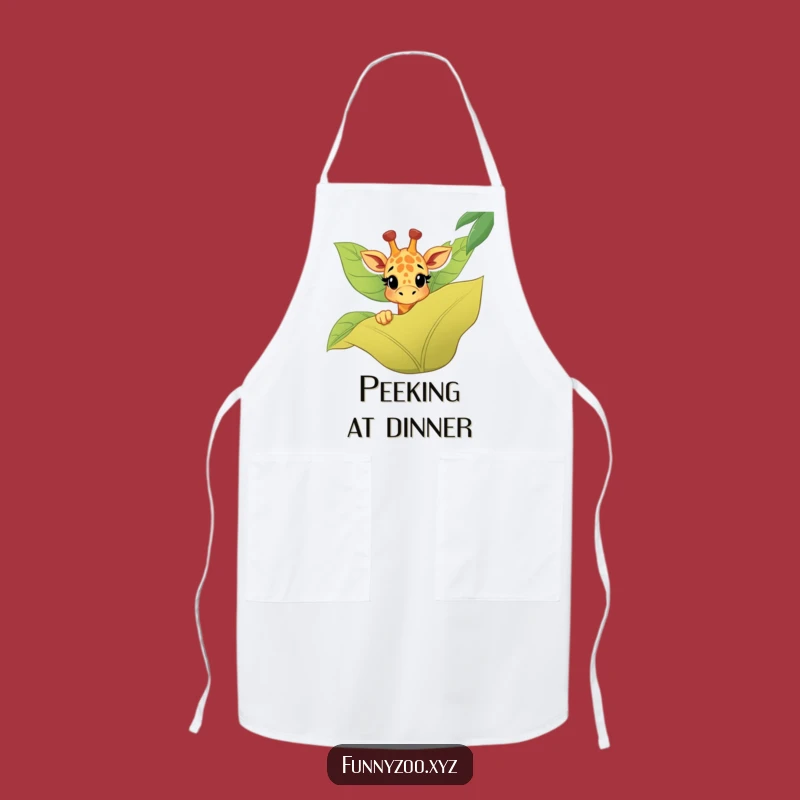 Funny Giraffe Chef Apron: Jungle Fun for the Home Cook