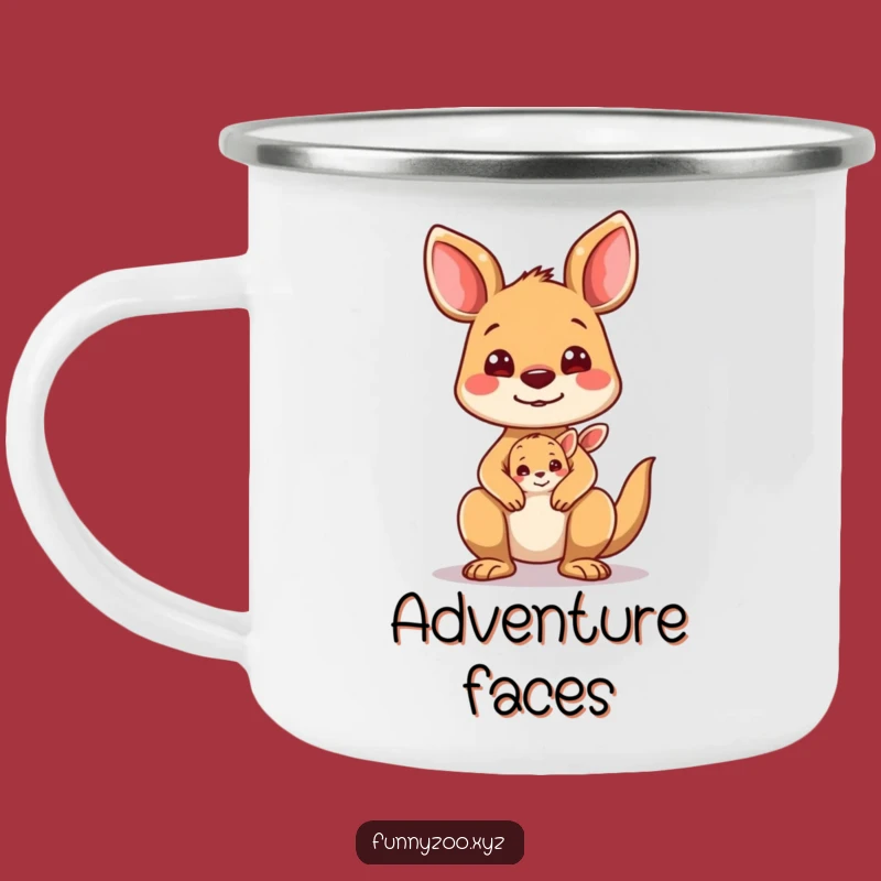 Funny Kangaroo Joey Camping Mug: Your Silly Adventure Buddy!