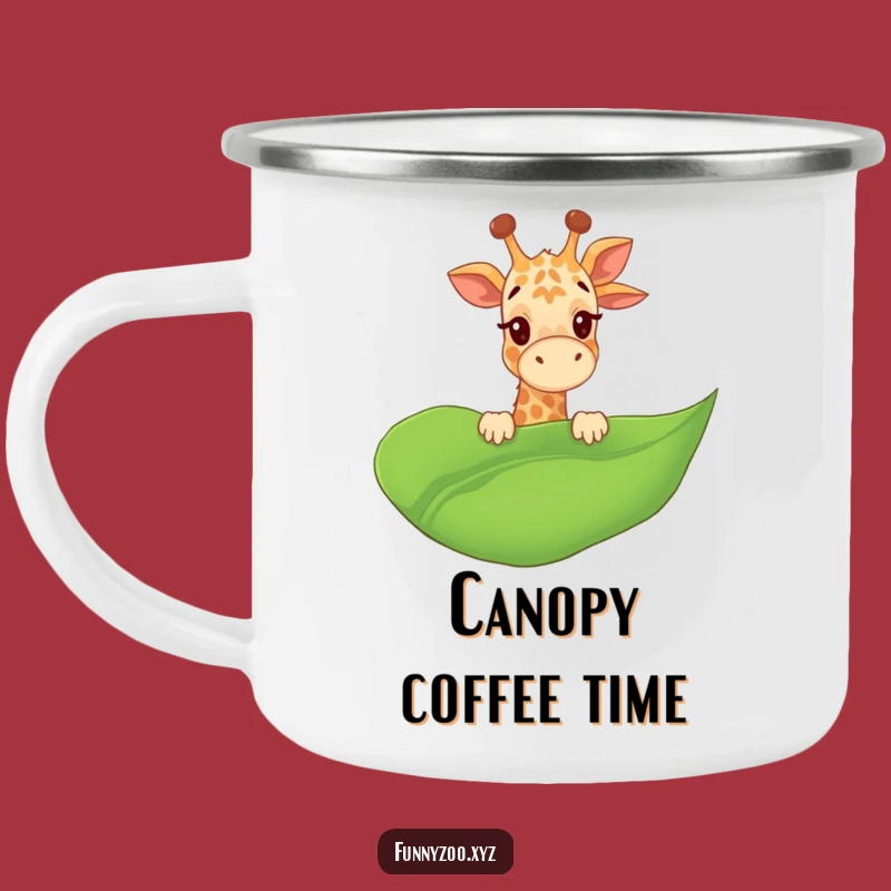 Funny Giraffe Camp Mug - Playful Jungle Outdoor Gift!