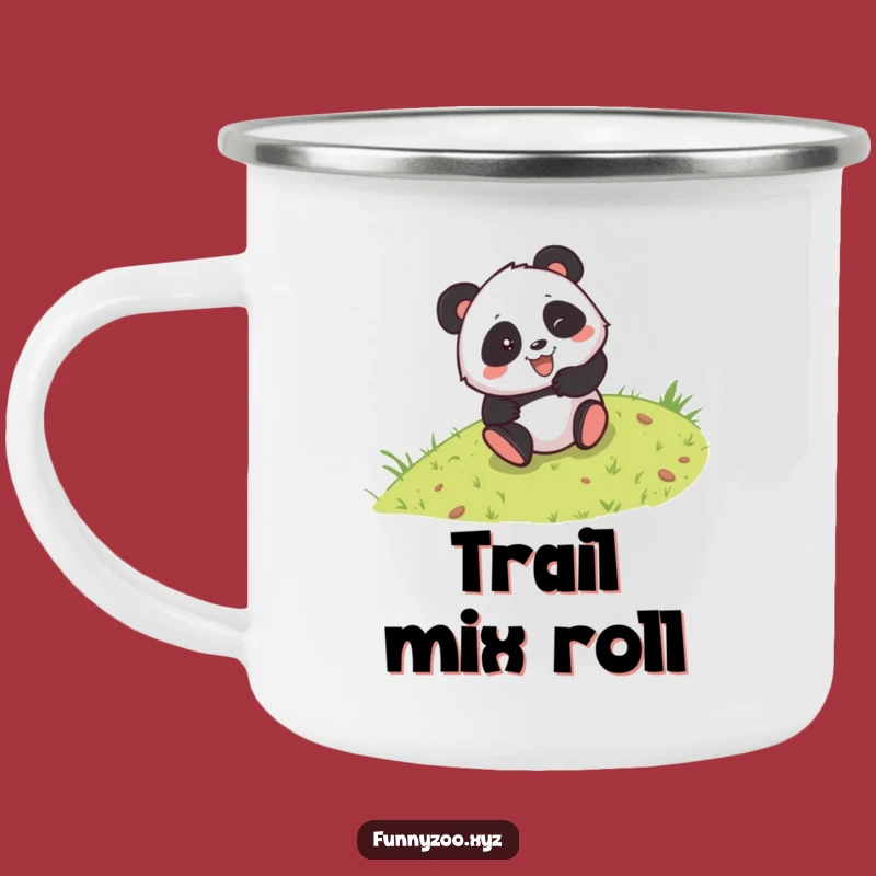 Funny Panda Camping Mug: Adventure with This Hilarious Rolling Panda!