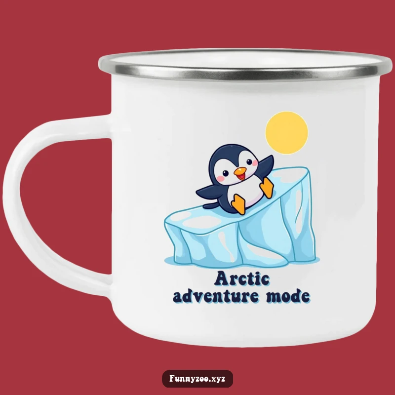 Funny Penguin Camp Mug - Cheerful Arctic Outdoor Gift!