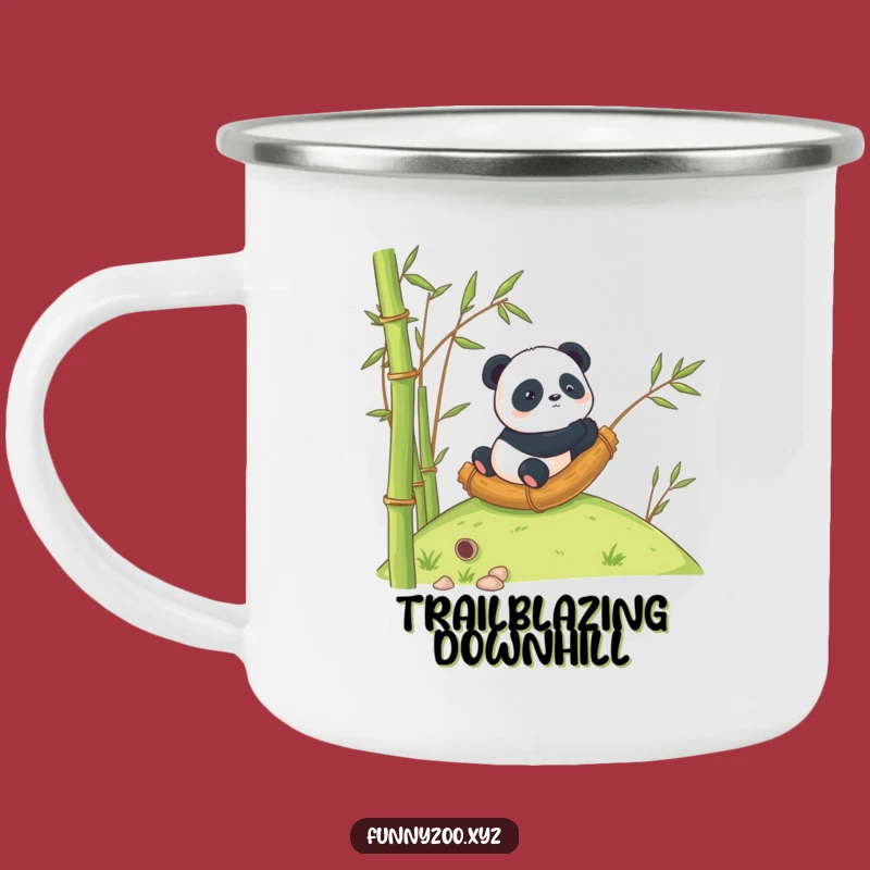 Funny Panda Bamboo Camping Mug: Your Adventure Beverage Buddy!