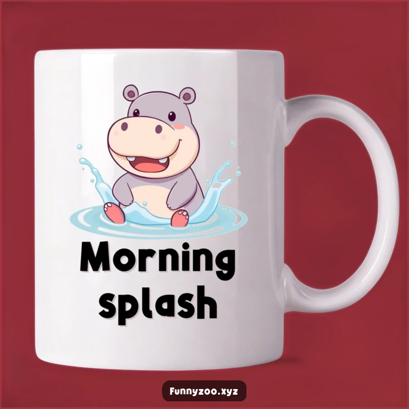 Funny Hippo Splash Mug: Jolly Character Fun for Delightful Drink Gift