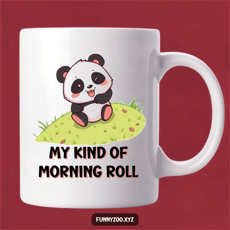 Funny Panda Rolling Downhill Mug: A Hilarious Gift for Panda Lovers!