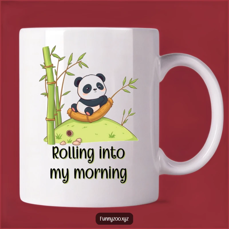 Funny Panda Bamboo Roll Mug: A Hilarious Adventure Gift!