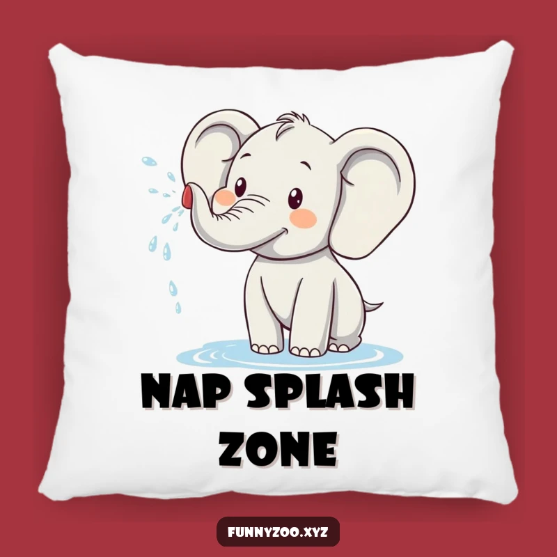 Funny Elephant Pillow: Soft & Hilarious Water Spray Cushion, Cozy Gift Idea