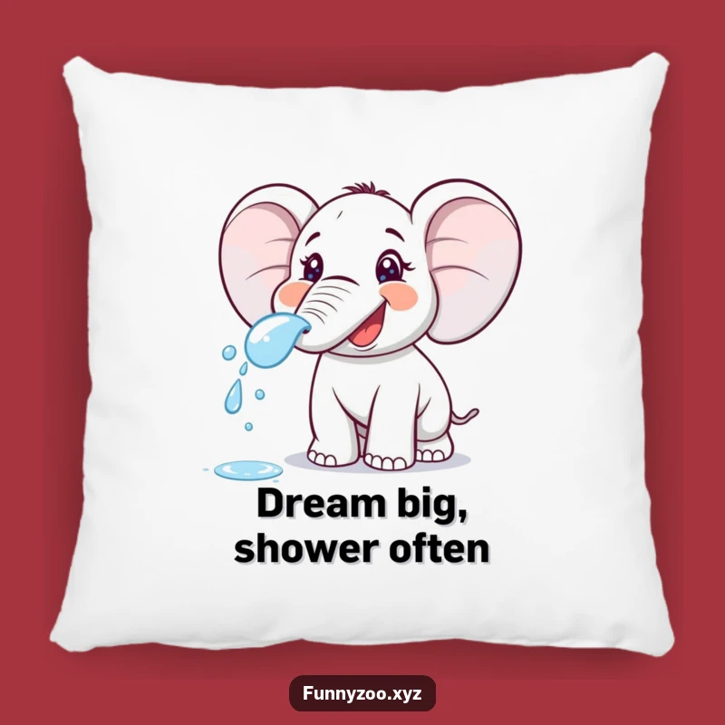 Funny Elephant Spraying Pillow - Soft Cartoon Cushion, Playful Comfort