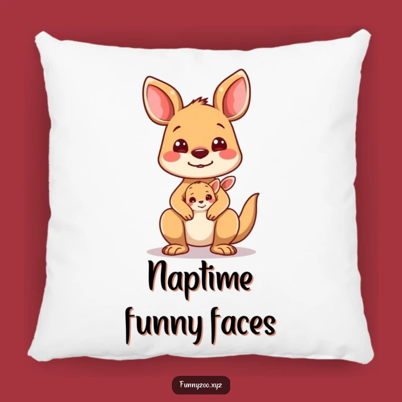 Funny Kangaroo Joey Pillow: Cuddle Up with Family Silliness!