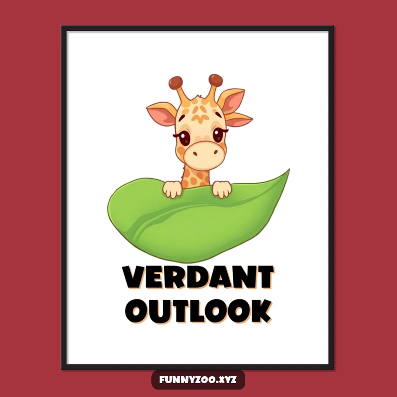 Funny Giraffe Giggle Digital Art - Playful Jungle Decor, Instant Gift!