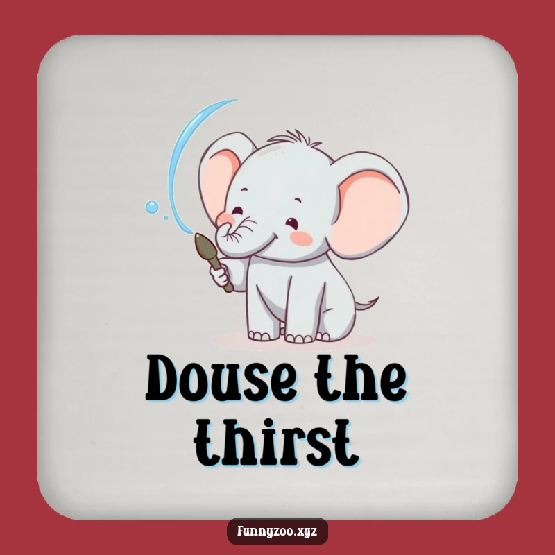 Funny Elephant Water Drink Coasters: Protect Surfaces with Playful Charm