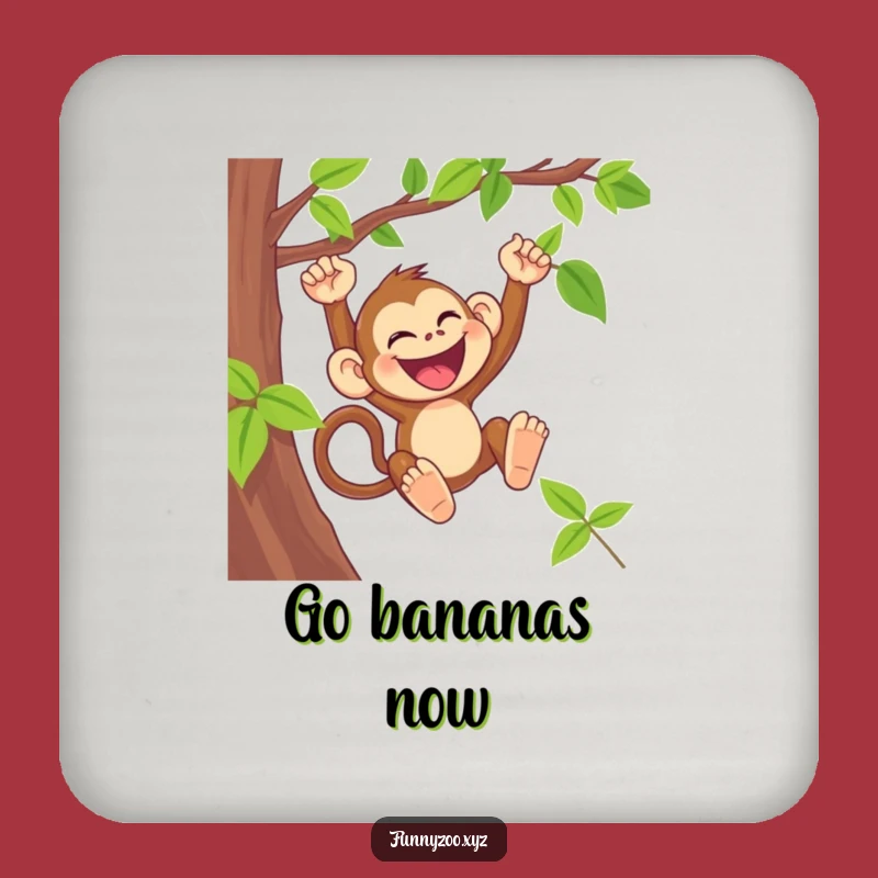 Funny Monkey Coaster Set: Primate Drinkware for Playful Parties