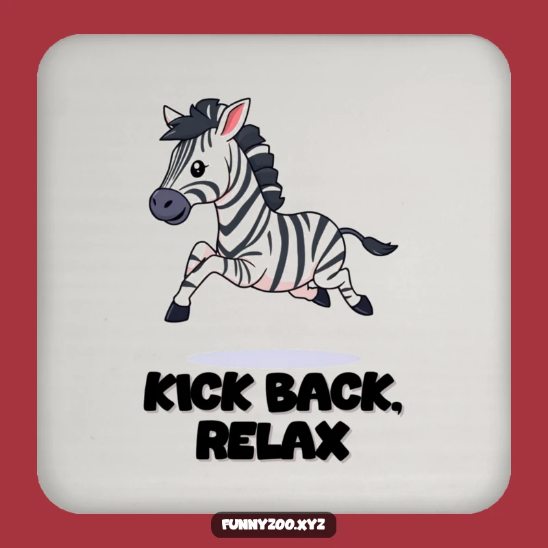 Funny Zebra Coaster: Protect Surfaces with a Kicking Design!