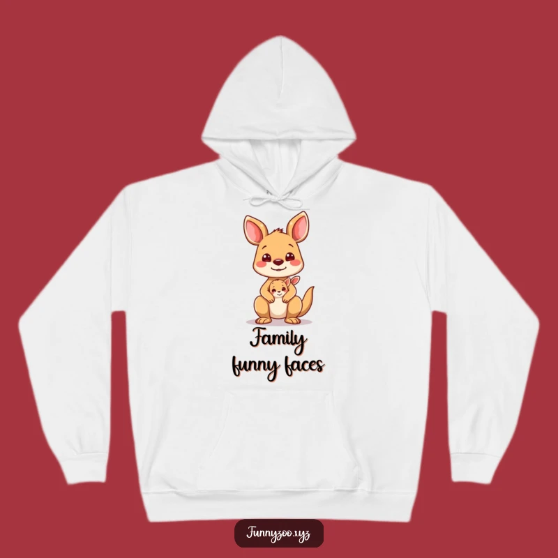 Funny Kangaroo Joey Hoodie: Cozy Up with Family Silliness!