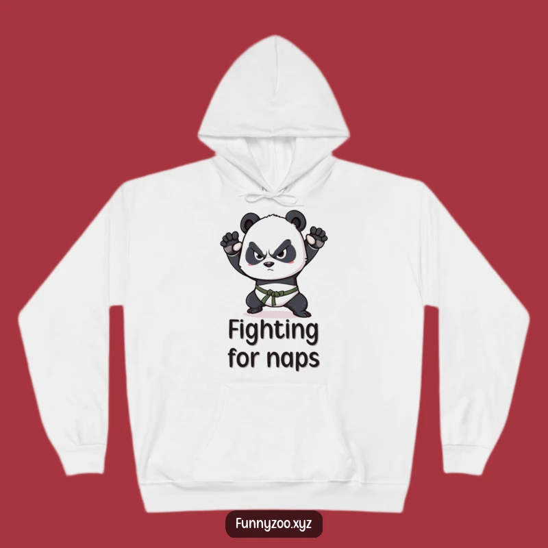 Funny Panda Martial Arts Hoodie: Stay Focused and Cozy, Perfect Funny Gift!