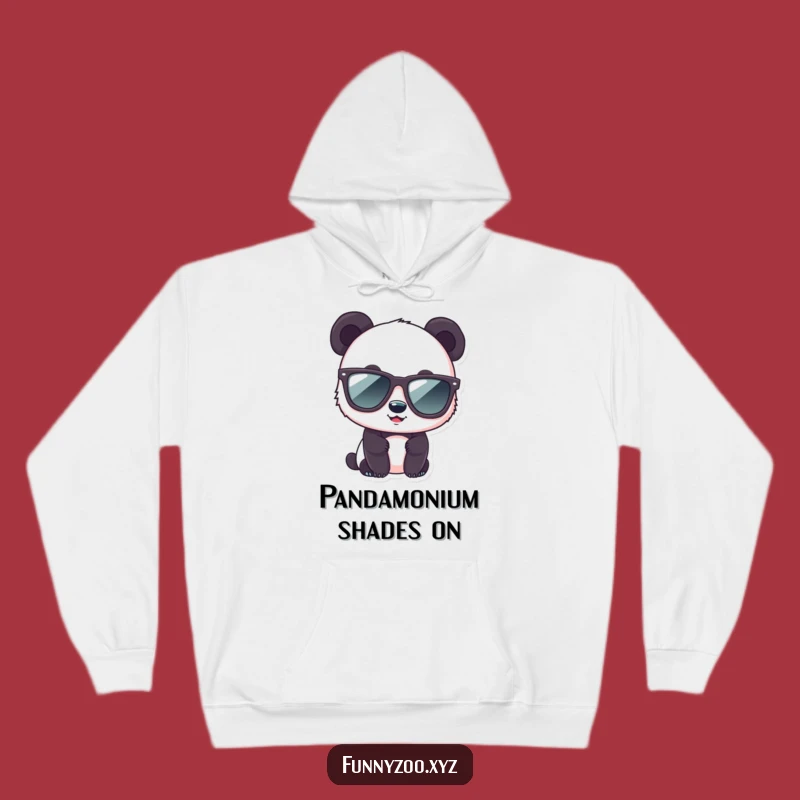 Funny Panda Sunglasses Hoodie: Cozy Up in Cool Style with This Humorous Bear Design