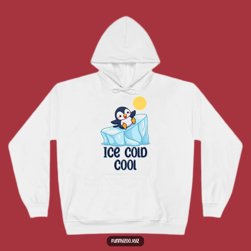 Cozy Penguin Slide Hoodie - Warm Arctic Fun Gift!