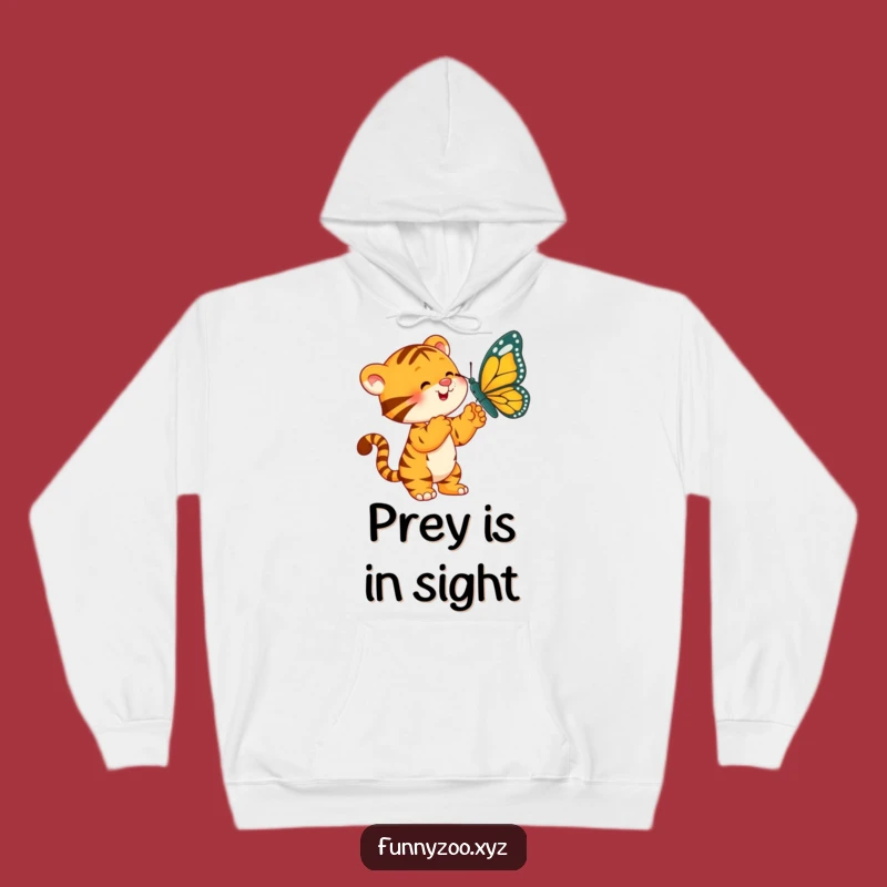 Funny Tiger Butterfly Hoodie: Cozy Up with Playful Vibes!