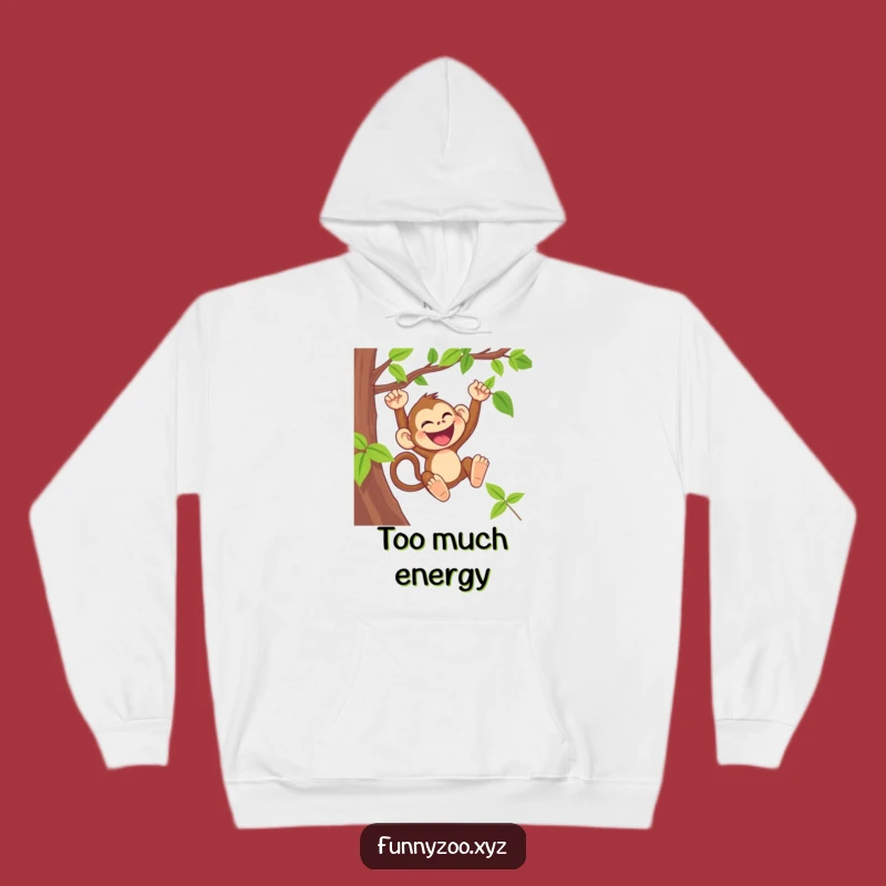 Funny Monkey Hoodie: Cozy Primate Design for Cheerful Comfort