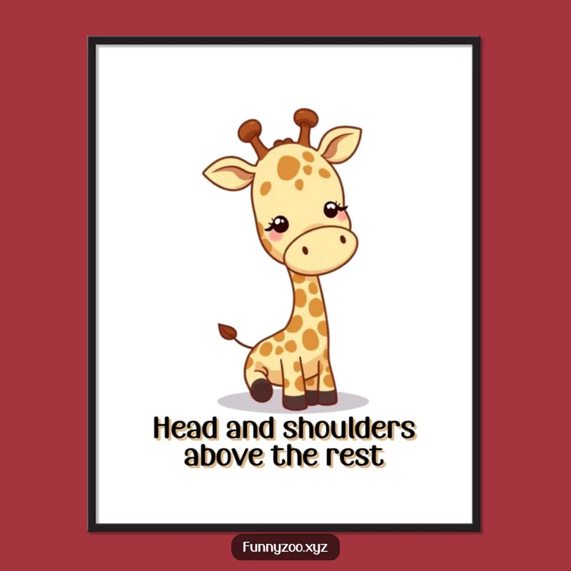 Free Printable Giraffe Wall Art: Funny Downloadable Decor for a Playful Home