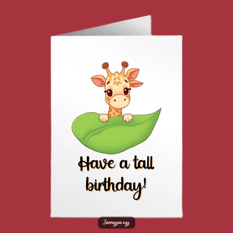 Free Printable Birthday Card: Giraffe's Peek-a-Boo Fun - Giggling Downloadable Gift!