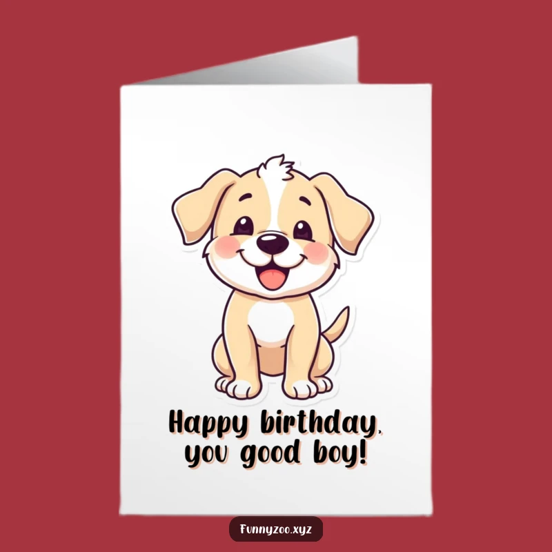 Free Printable Puppy Birthday Card: Funny Downloadable Greeting for a Joyful Celebration