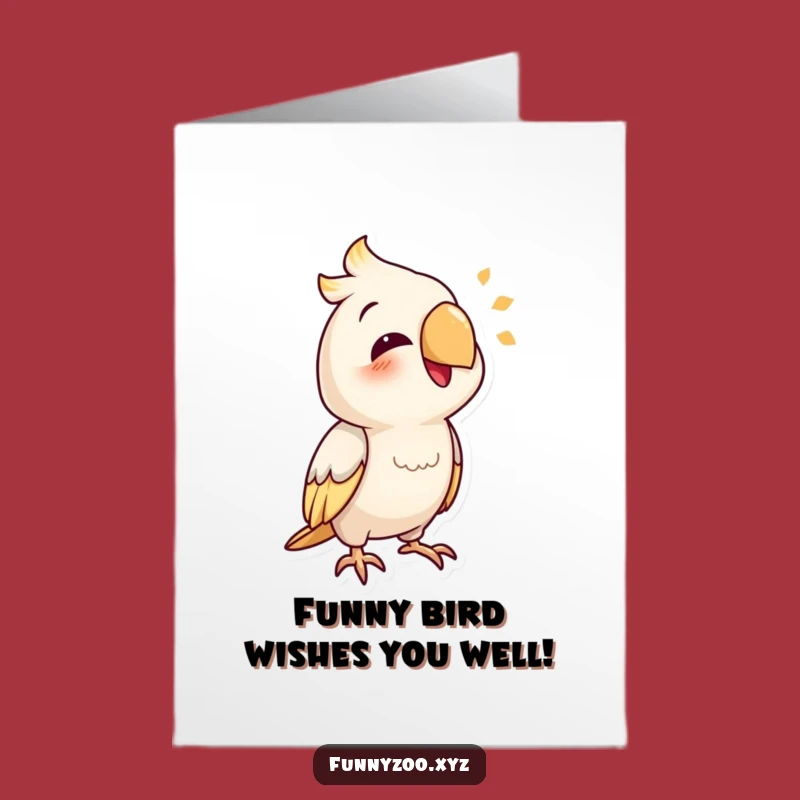 Free Printable Birthday Card: Funny Parrot Mimicking - Hilarious Downloadable Gift
