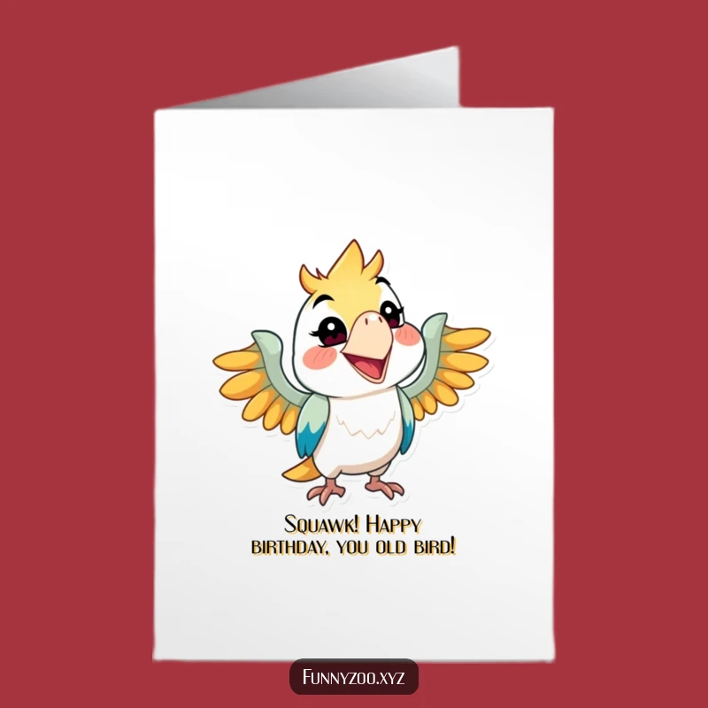 Free Printable Parrot Birthday Card: Funny Downloadable Greeting for a Loud Celebration