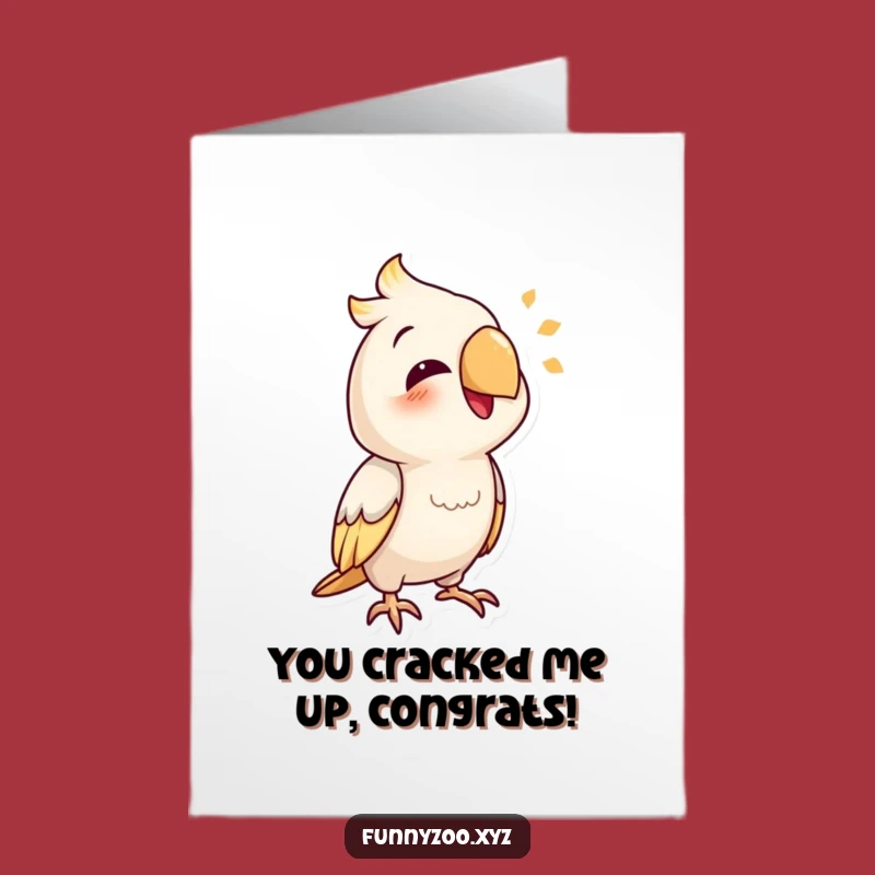 Free Printable Congrats Card: Mimicking Parrot - Humorous Downloadable for Success