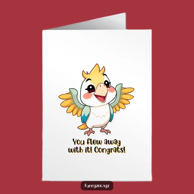 Free Printable Parrot Congratulations Card: Humorous Downloadable Greeting for Big News