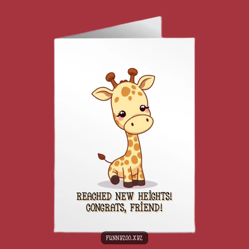 Free Printable Giraffe Congratulations Card: Humorous Downloadable Greeting for Any Occasion
