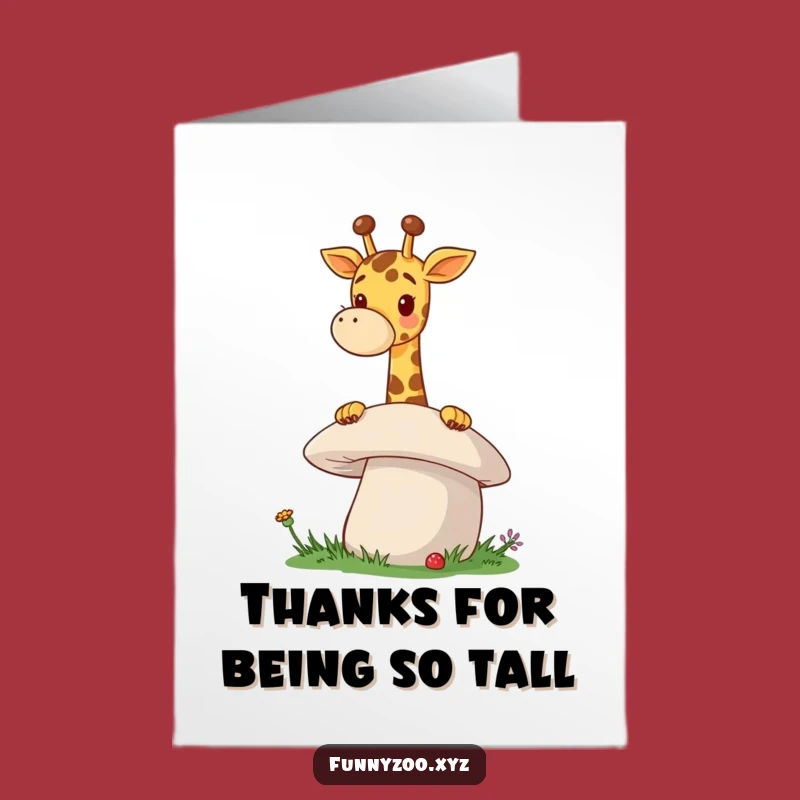 Free Printable Thank You Card: Giraffe Thanks You, Easy & Charming!
