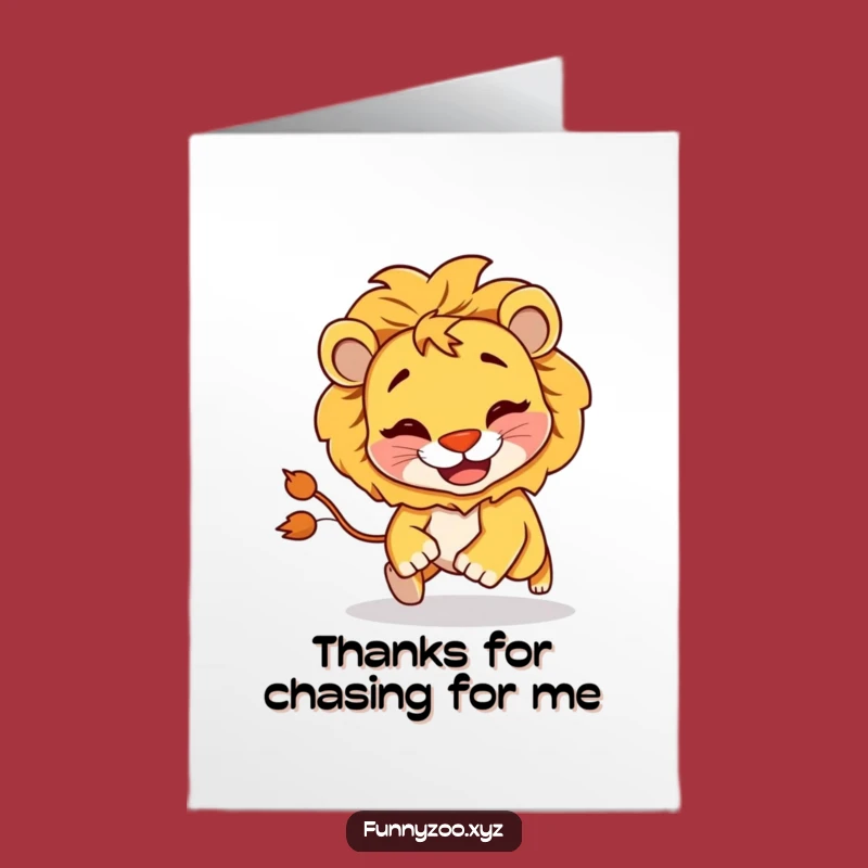 Free Printable Lion Thank You Card - A Wildly Funny Way to Thank You!