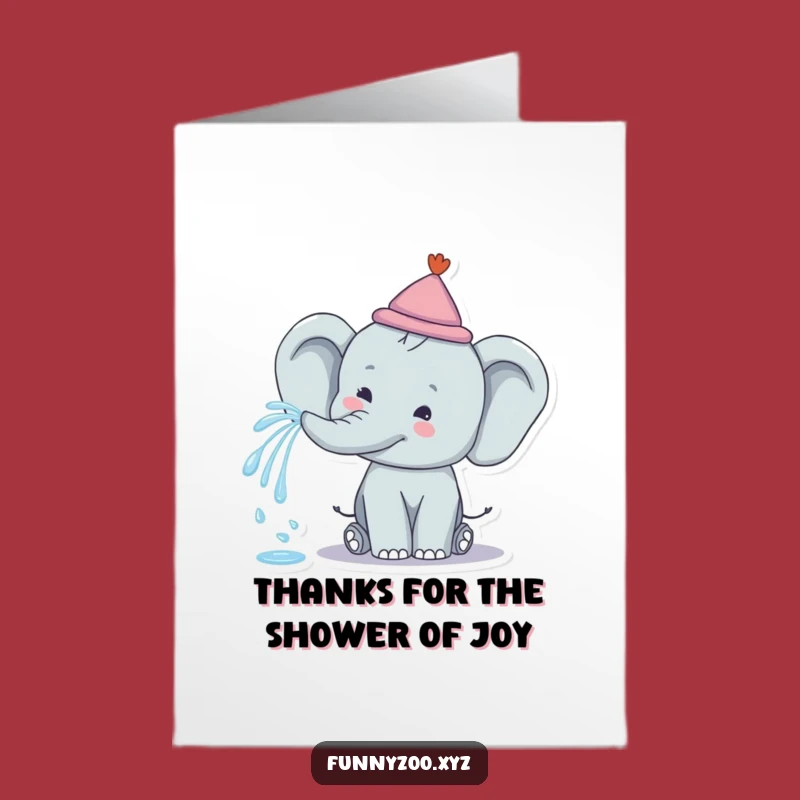 Free Printable Elephant Thank You Card - A Colorful Way to Say Thanks!