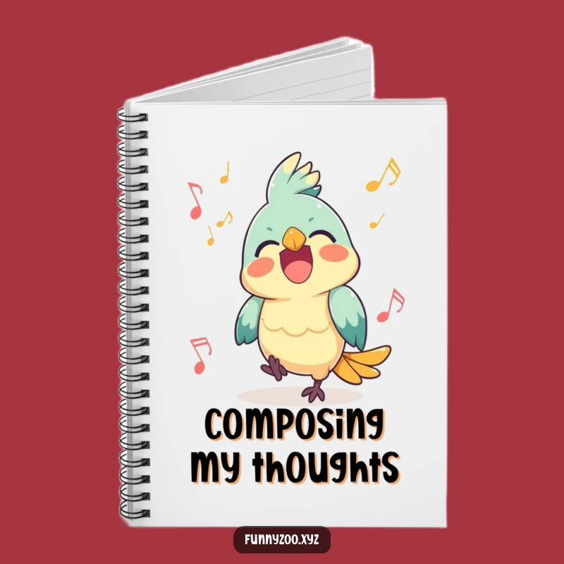 Funny Parrot Music Notebook: Jot Down Your Melodies!