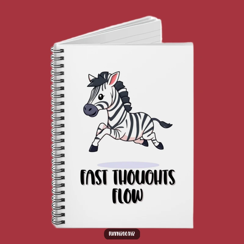 Funny Zebra Notebook: Jot Down Your Galloping Thoughts!