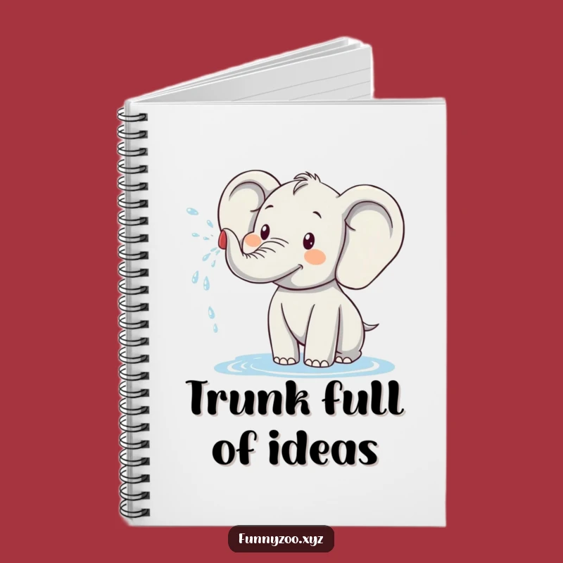 Funny Elephant Notebook: Hilarious Water Spray Cover, Perfect Gift for Writers