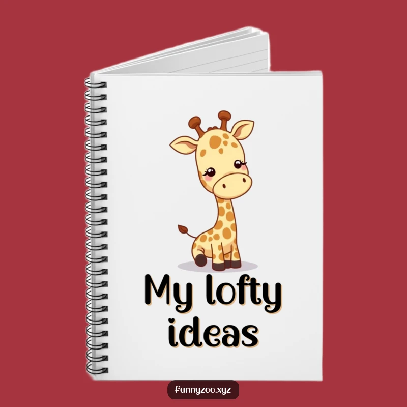 Funny Giraffe Greeting Notebook, Playful Journal, Perfect Funny Gift for Writers
