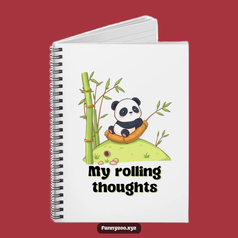 Funny Panda Bamboo Notebook: Jot Down Your Adventures!