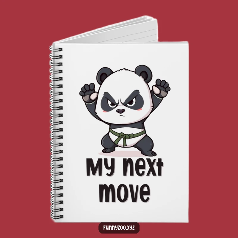 Funny Panda Martial Arts Notebook: Jot Down Your Training Plans, Funny Gift!