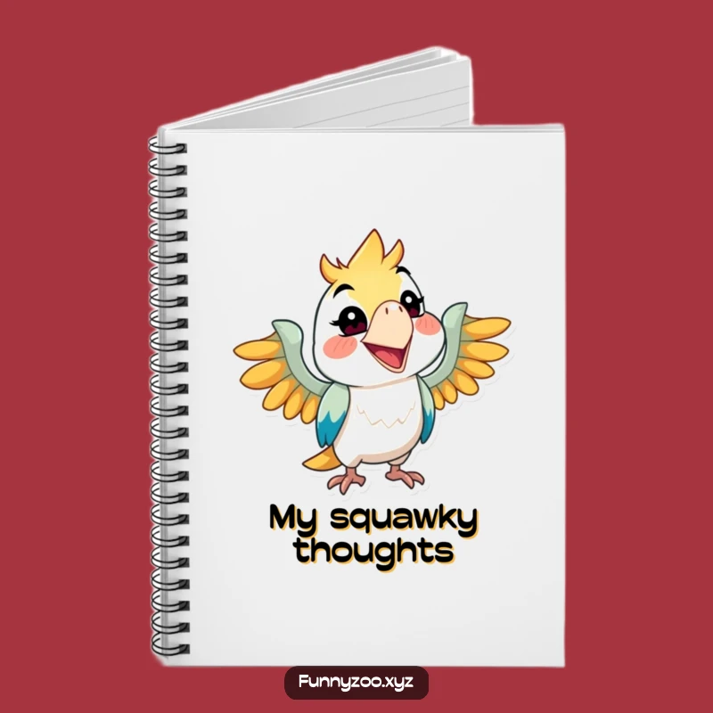 Funny Parrot Grin Notebook, Mischievous Journal, Perfect Funny Gift for Note-Takers