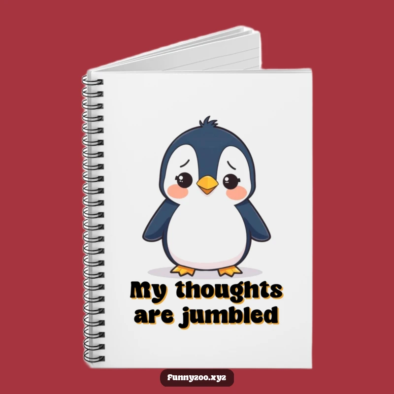 Funny Penguin Waddling Notebook - Silly Journal for Bird Fans