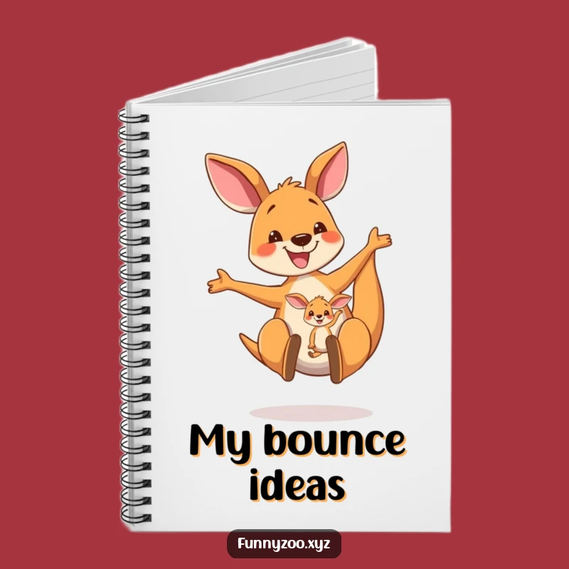 Funny Kangaroo Bounce Notebook: Joyful Mom & Joey Journal, Perfect Humorous Gift
