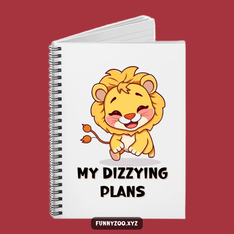 Funny Lion Chasing Tail Notebook: Goofy Journal for Gifts