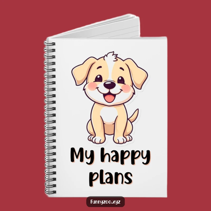 Funny Puppy Wagging Notebook, Happy Journal, Perfect Funny Gift for Dog Lovers