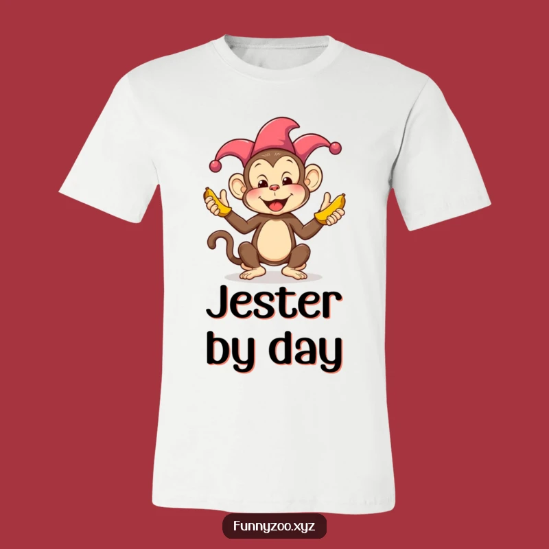 Funny Monkey Juggling Bananas T-Shirt: Silly Jester Character Tee for Humorous Gifts