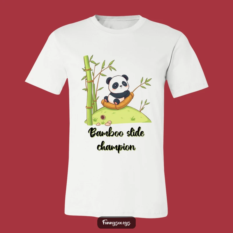Funny Panda Bamboo T-Shirt: Wear Your Wild Side with Glee!