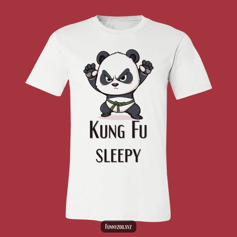 Funny Panda Martial Arts Tee: Train Hard, Laugh Harder, Funny Gift!