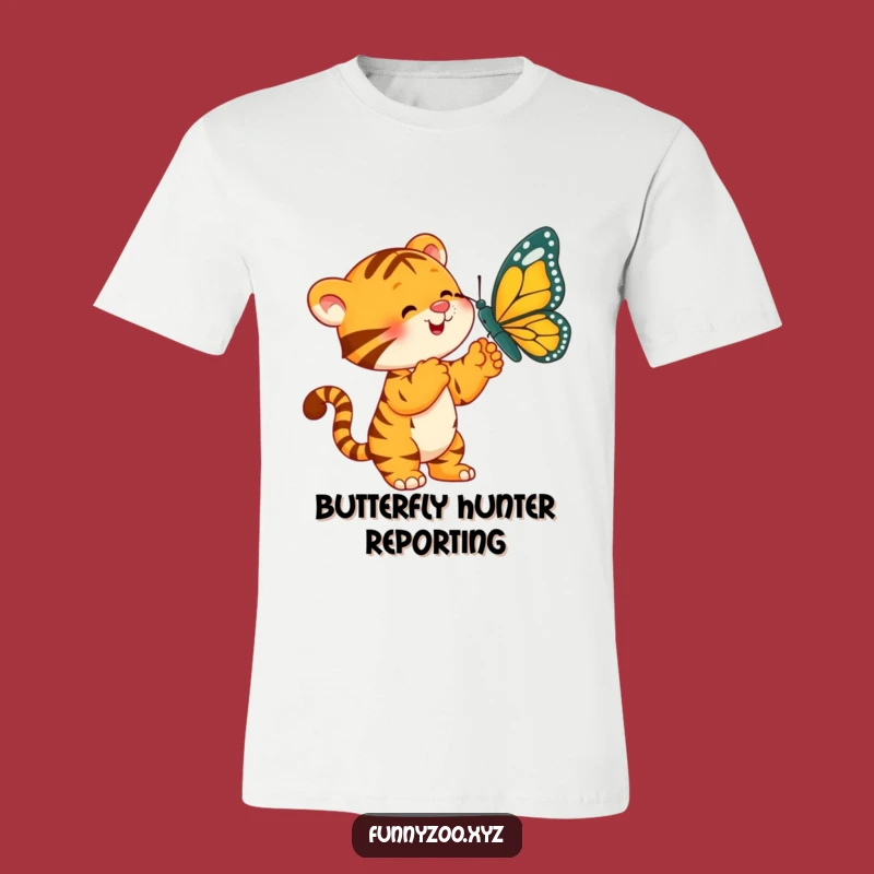 Funny Tiger Butterfly T-Shirt: Embrace Your Inner Playful Predator!