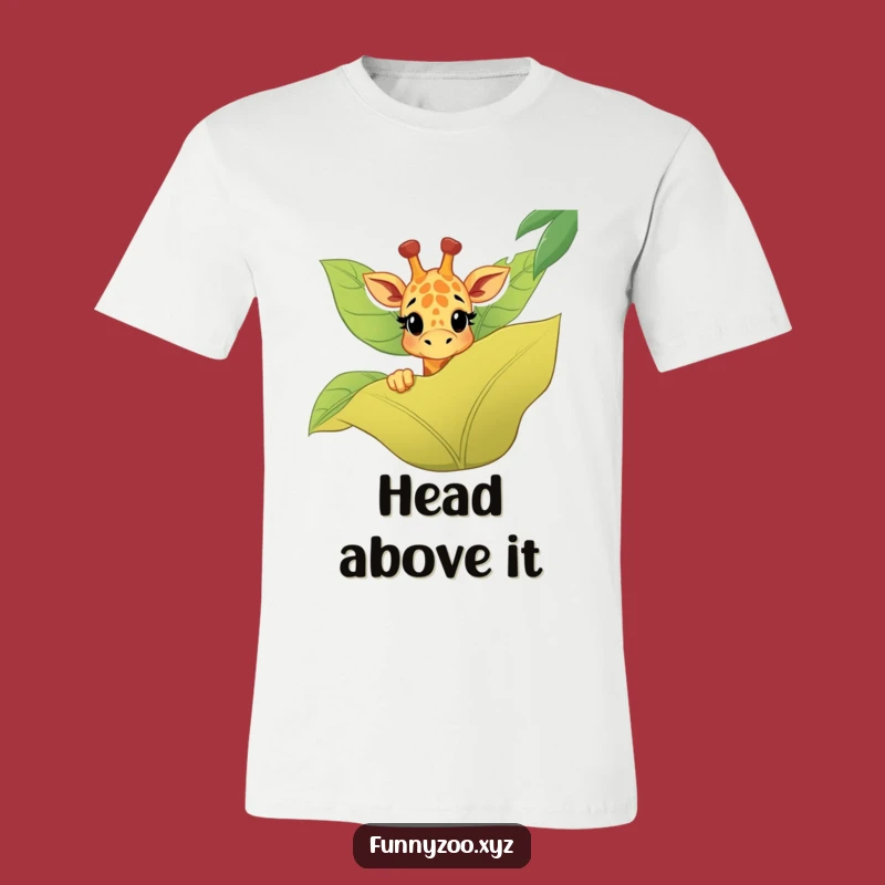 Funny Giraffe Jungle Peek T-Shirt: Wear Your Wild Side with Humor